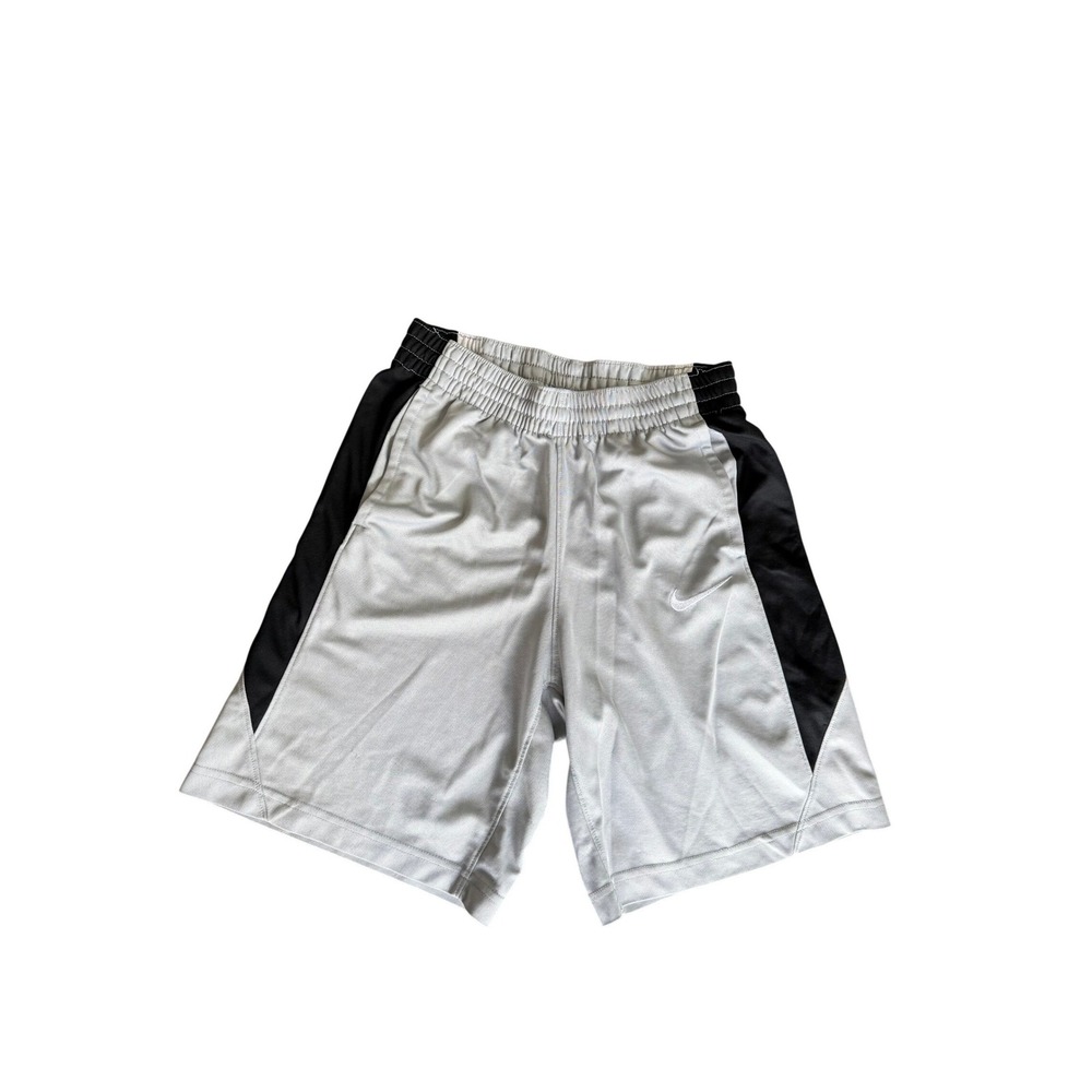 Nike Dri-FIT Athletic Shorts Grey Black Sporty Gorpcore Polyester Boys L 7in